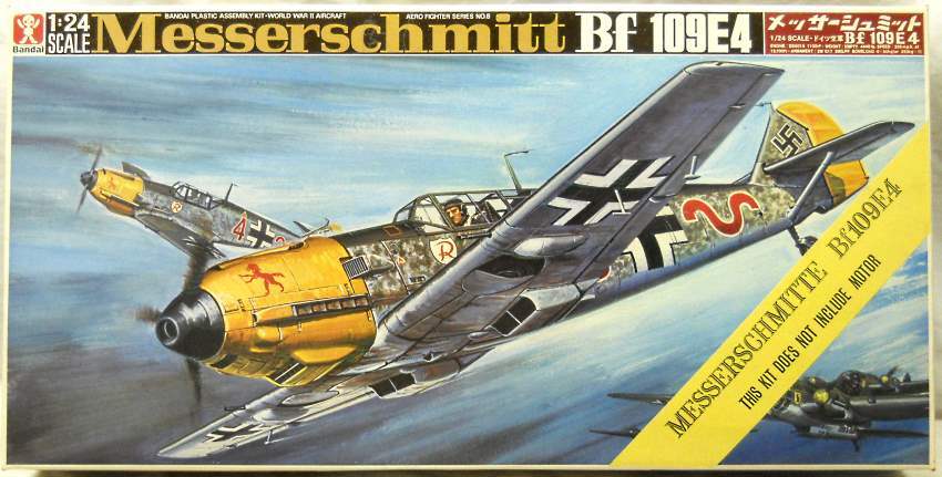 Bandai 1/24 Messerschmitt Bf-109 E4 - (Bf109E4), 4259-1200 plastic model kit